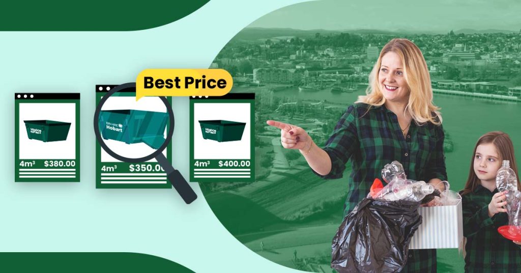 Skip bins ready for hire in Launceston, showing skip bin hire Launceston prices for home renovations, garden clean-ups, and commercial projects.