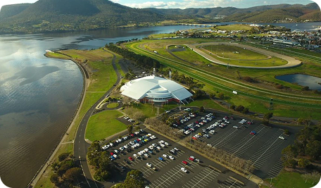 A view of Glenorchy Tasmania showing residential and commercial area representing local skip bin hire service coverage