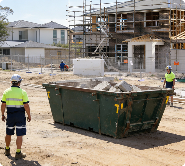 Construction skip bin hire in Hobart for builders, renovations, demolition, landscaping and site clean-ups across residential and commercial worksites