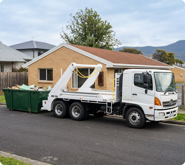 Residential skip bin hire in Hobart for home clean-ups, moving house, garden waste and small renovation projects