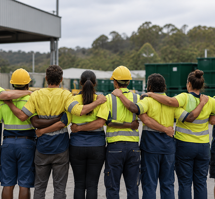 Skip Bin Hire Hobart team providing reliable waste management services in Southern Tasmania